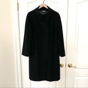 MaxMara wool cashmere long black coat